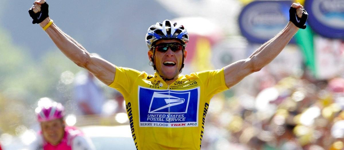 Lance Amstrong, exciclista americano en el Tour de Francia