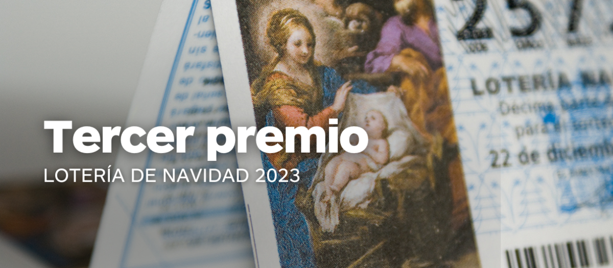 Tercer premio del Sorteo Extraordinario de la Lotería de Navidad 2023