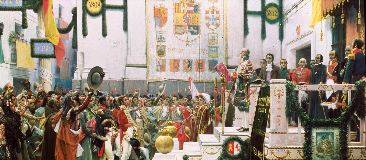 'Cortes de Cádiz', cuadro de Salvador Viniegra