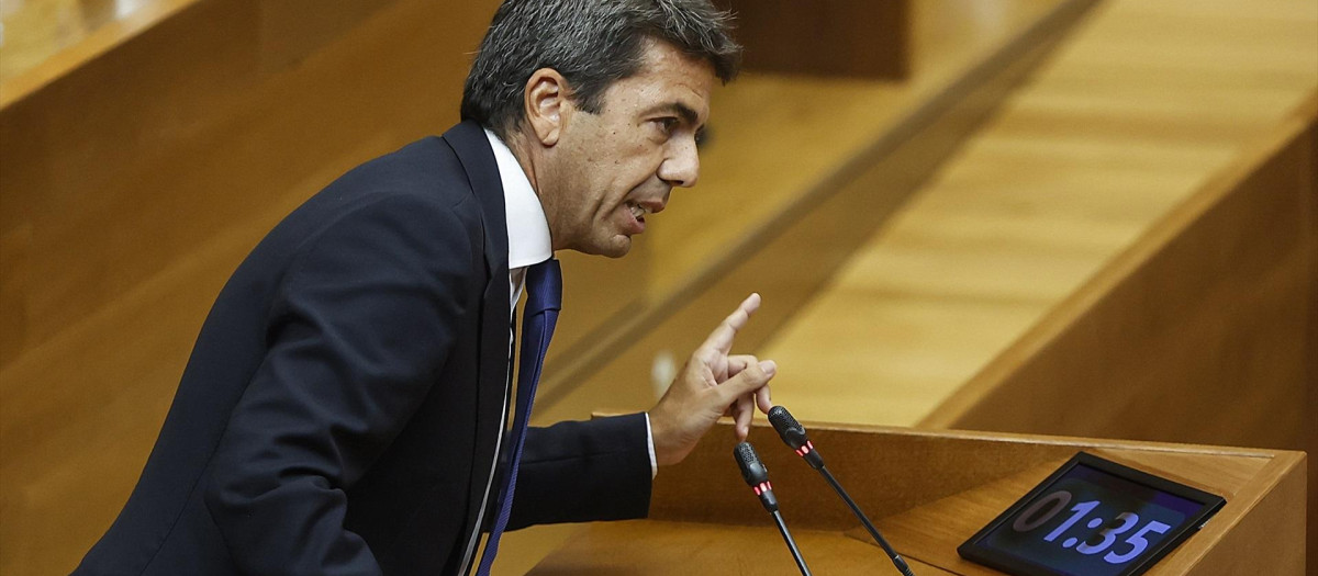 El presidente de la Generalitat Valenciana, Carlos Mazón, en una imagen de archivo