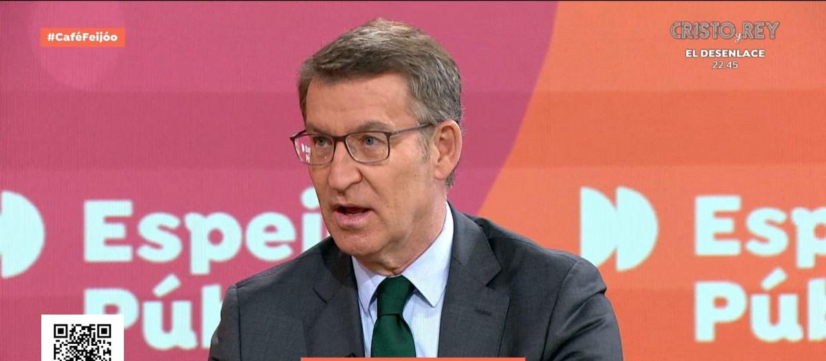 El presidente del PP, Alberto Núñez Feijóo