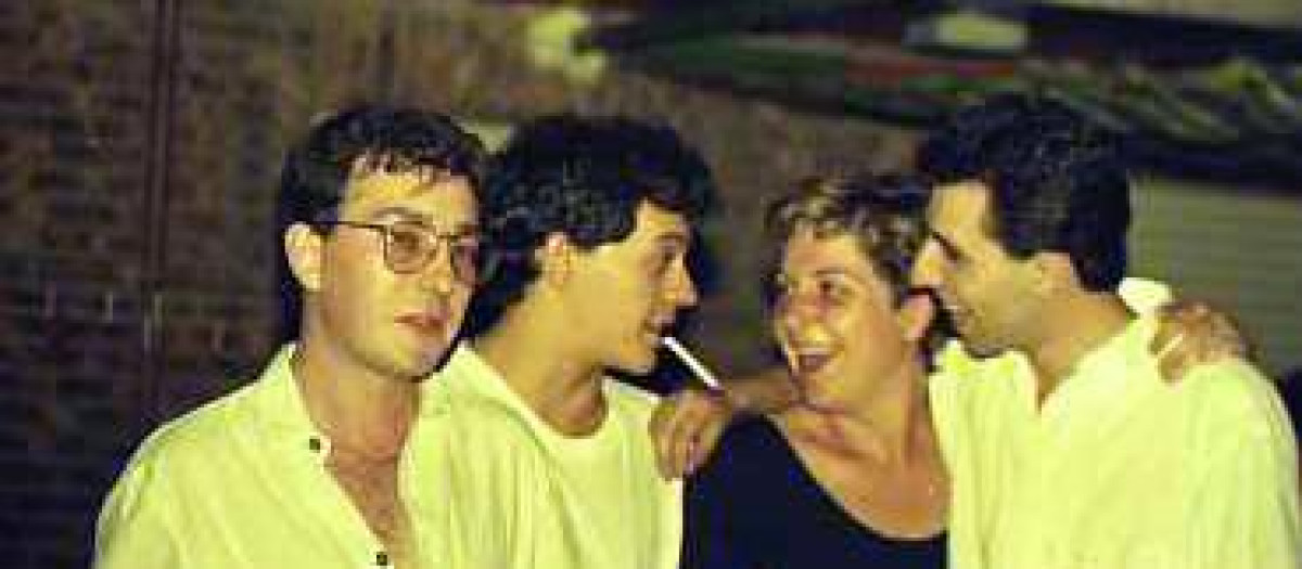 Adelaida con amigos