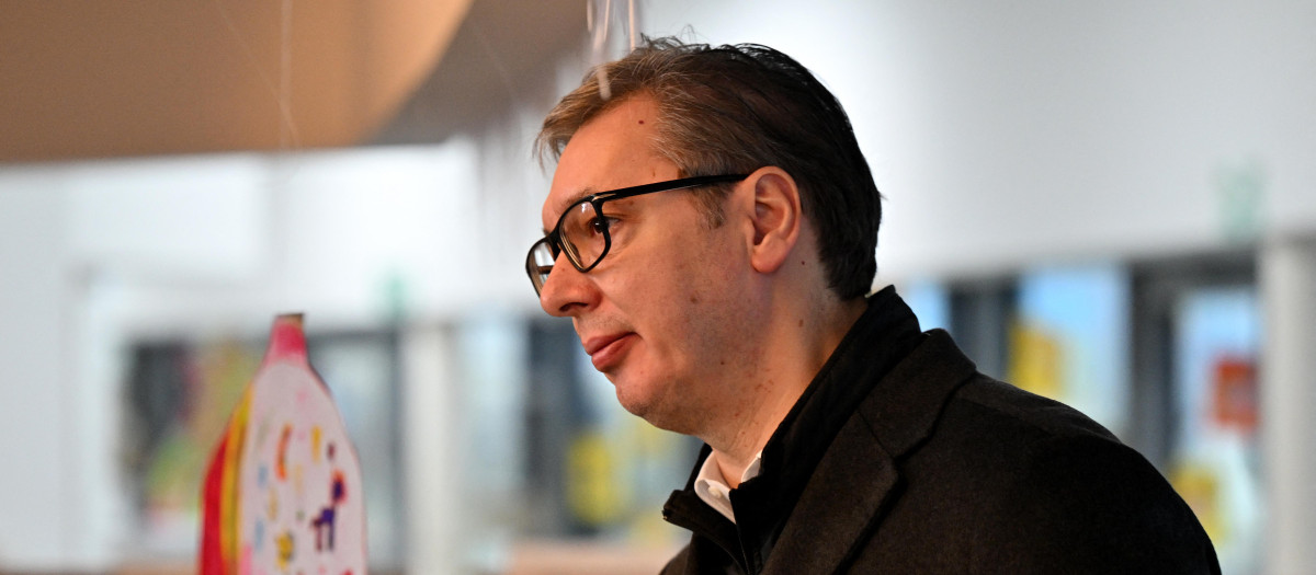 El presidente serbio, Aleksandar Vucic