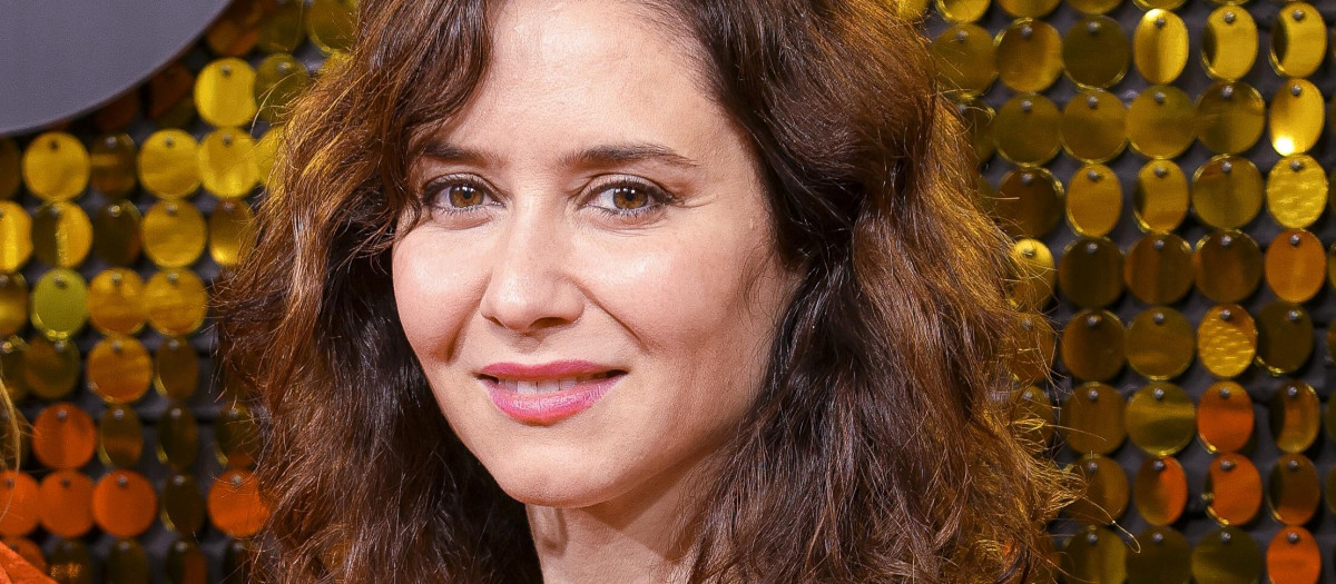 Isabel Diaz Ayuso during the photocall of the starlite festival in Madrid. December 20 2023