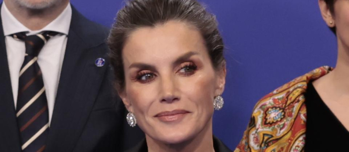Spanish Queen Letizia attending the closing of the Spanish presidency of the European Commission, December 21, 2023