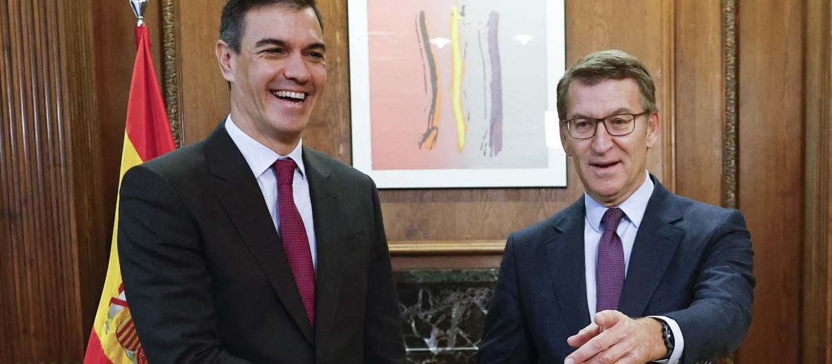 Pedro Sánchez y Alberto Núñez Feijóo