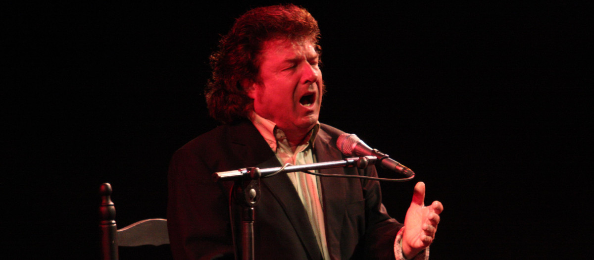 Enrique Morente durante un concierto en Madrid en 2008