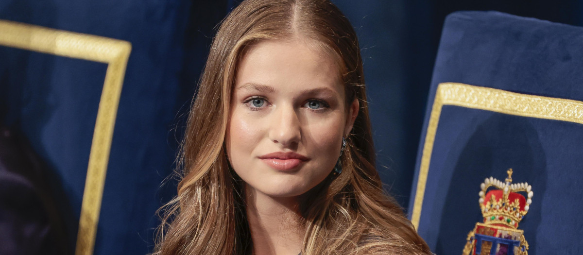 Princess Leonor de Borbon during the delivery of the Princess of Asturias Awards 2023 in Oviedo, on Friday 20 October 2023.