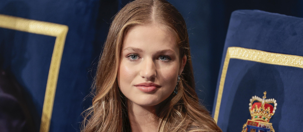 Princess Leonor de Borbon during the delivery of the Princess of Asturias Awards 2023 in Oviedo, on Friday 20 October 2023.