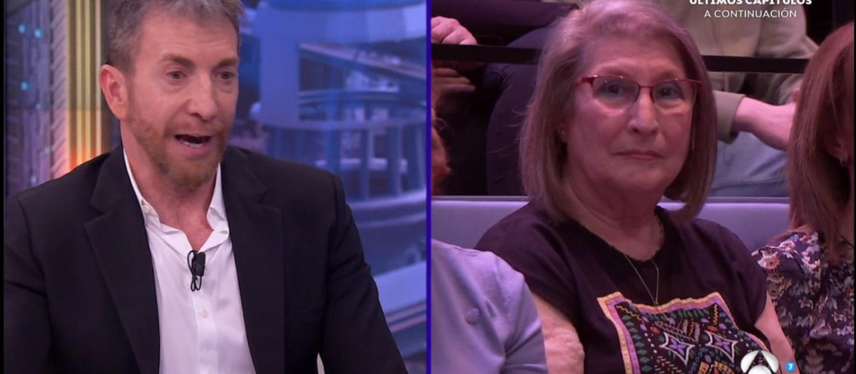 Pablo Motos conversó con Montaña, la mujer que acude cada noche a su programa