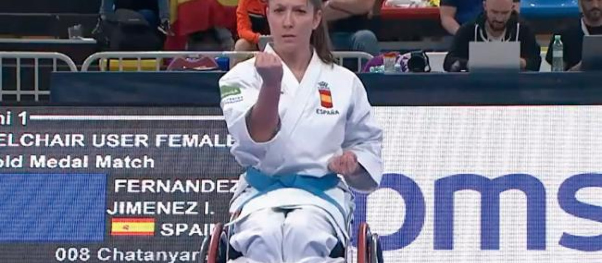 La soldado Isabel Fernández Jiménez, de nuevo campeona del mundo de para-kárate