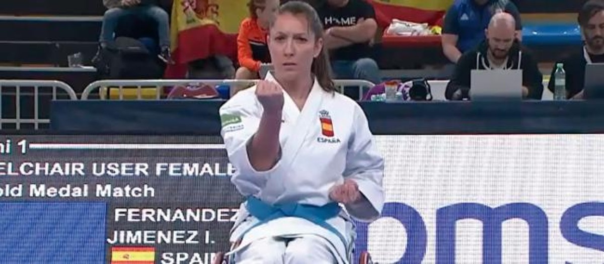 La soldado Isabel Fernández Jiménez, de nuevo campeona del mundo de para-kárate