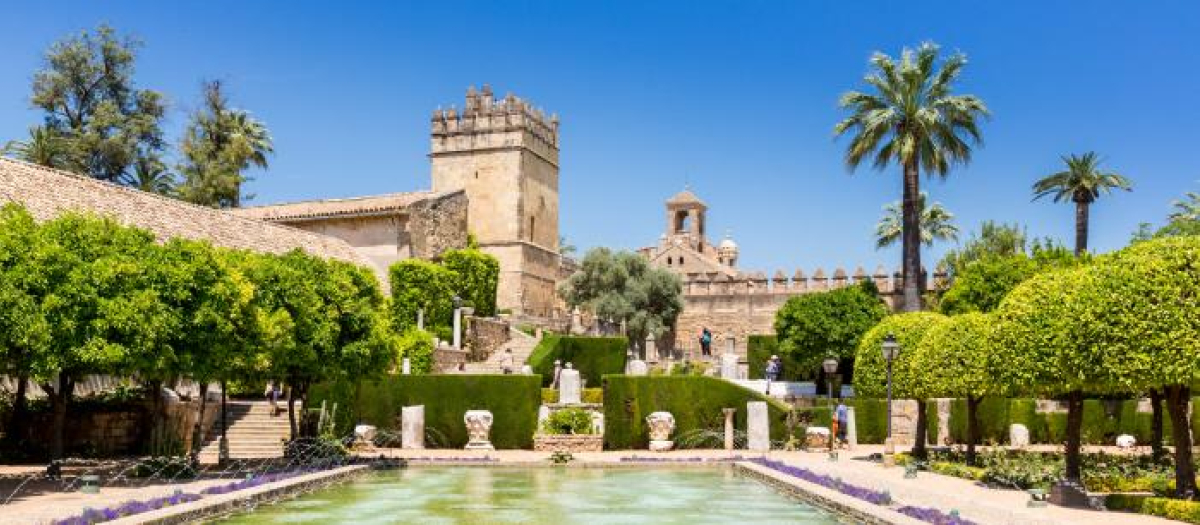 Mezquita-Catedral de Córdoba: fue construida como mezquita en el año 748 sobre la basílica hispanorromana de San Vicente Mártir. Esta basílica fue objeto de renovaciones durante el Emirato y el Califato de Córdoba. Llego a ser la mezquita más grande del mundo detrás de la de La Meca. El muro de la quibla (dirección de la Kaaba y en la que se reza) en esta mezquita no esta orientado hacia La Meca, sino 51º grados hacia el sur, una práctica habitual en las mezquitas de al-Ándalus. En 1238 tras la conquista cristiana de la ciudad se consagró como catedral de la diócesis de Córdoba. En 1523se construyo su capilla mayor cruciforme. Actualmente, es el monumento más importante de Córdoba, y de la arquitectura andalusí junto con la Alhambra. También es el monumento más emblemático del arte omeya hispanomusulmán. En 2019 superó los dos millones de visitantes.