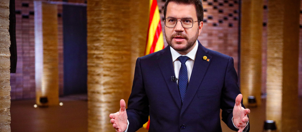 El presidente de la Generalitat, Pere Aragonès