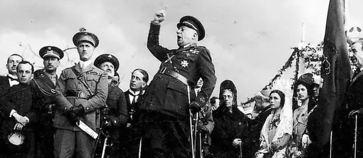 El presidente del consejo, el general Primo de Rivera, pronunciando un discurso