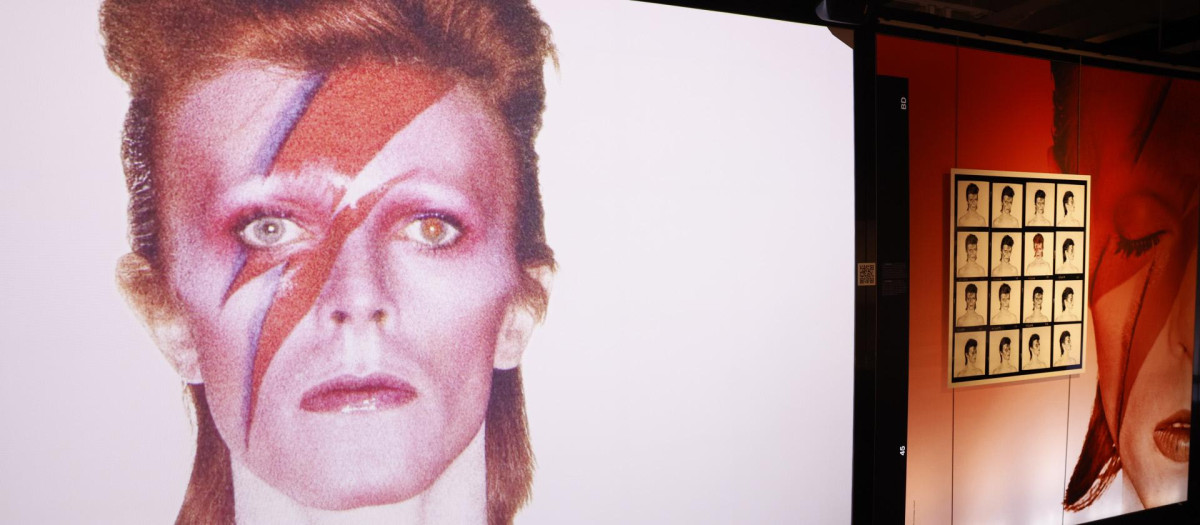 Una imagen de David Bowie en la exposición Taken by Duffy en Madrid.