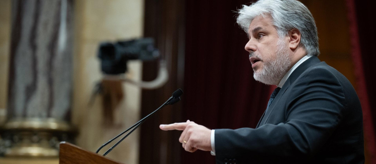 El presidente de Junts en el Parlament, Albert Batet