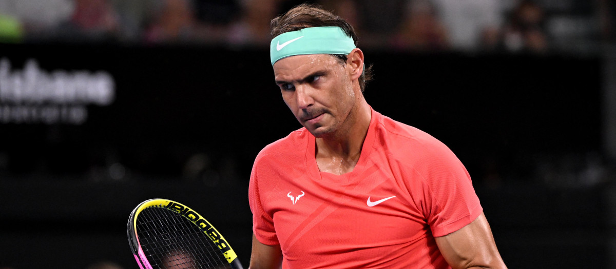 Rafa Nadal se ha mostrado muy seguro en este segundo partido en Brisbane