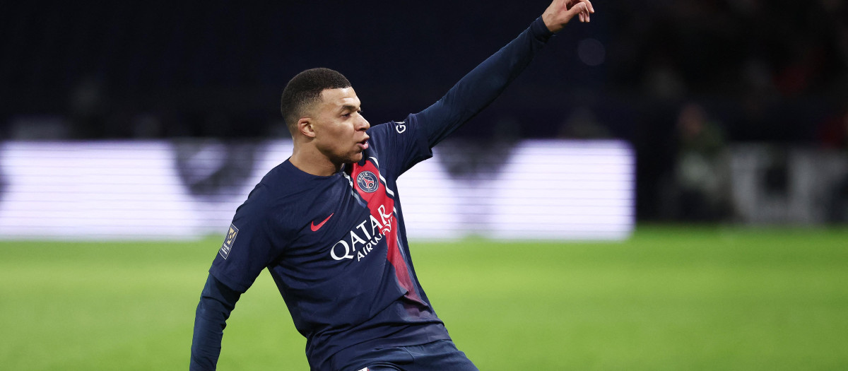 Kylian Mbappé, en un partido reciente del PSG