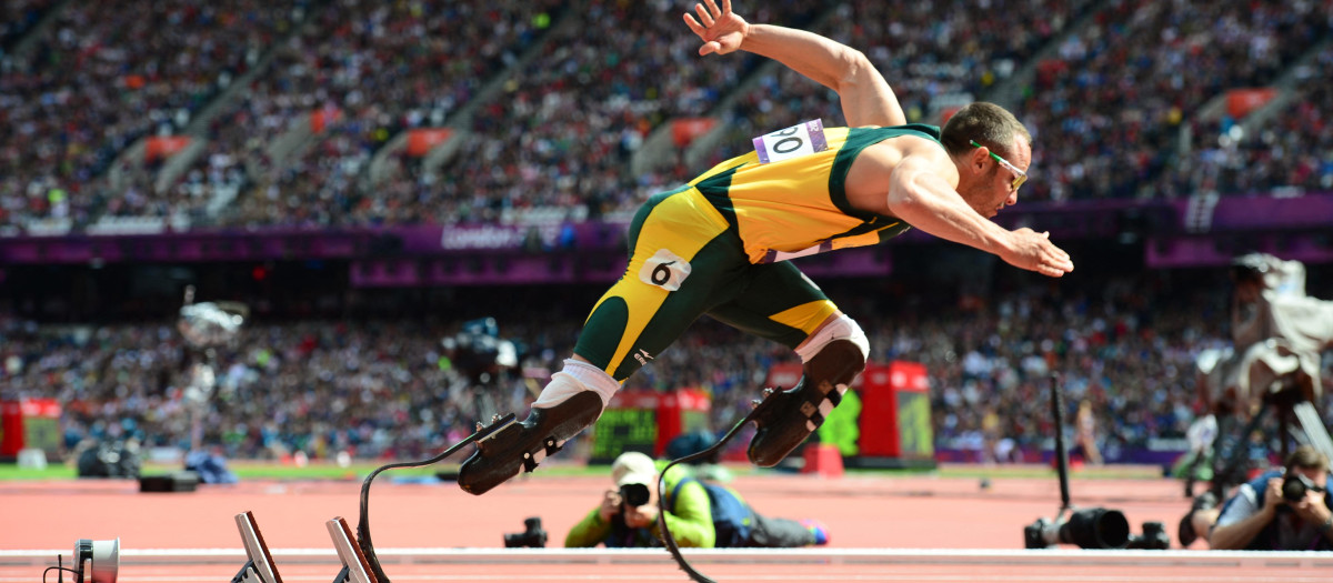Óscar Pistorius, en su etapa de atleta: asombró al mundo en los Juegos Olímpicos 2012