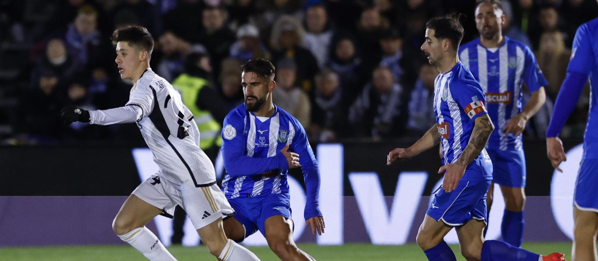 Arda Güler, en el partido de Copa del Real Madrid ante la Arandina
