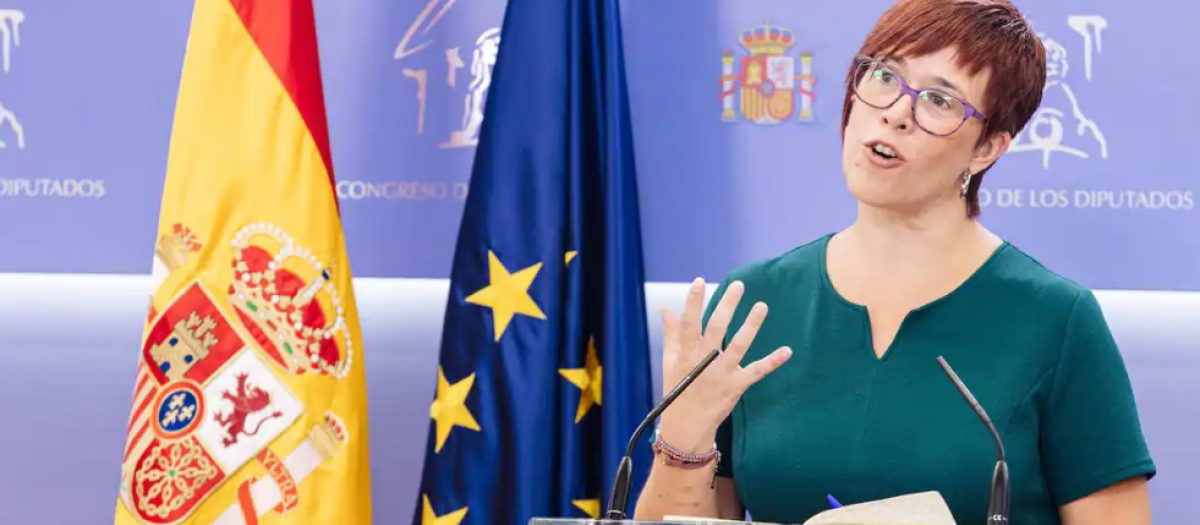 La diputada de Compromís-Sumar Águeda Micó, en el Congreso