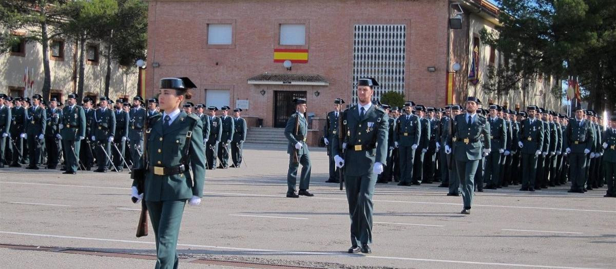 Formación en la Academia de la Guardia Civil de Baeza