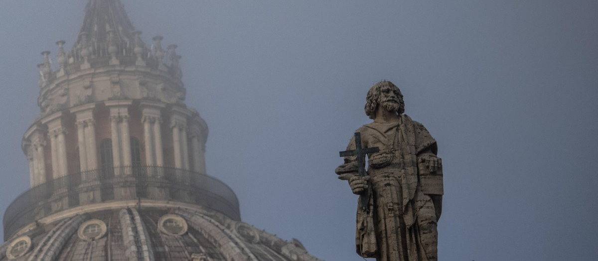 La cúpula de la Basílica de San Pedro en el Vaticano