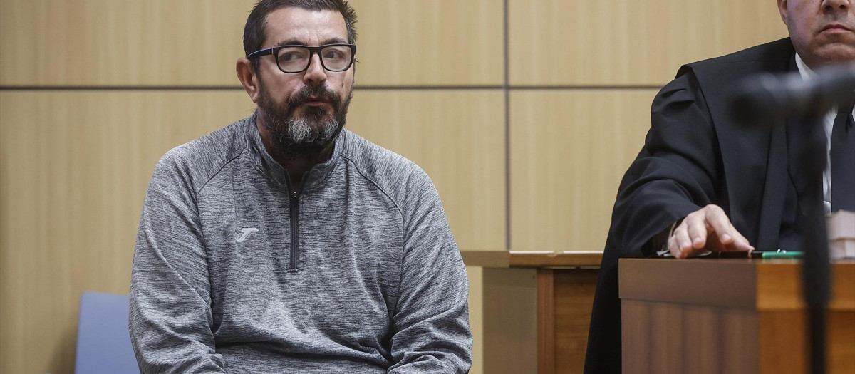 El parricida de Sueca, durante el juicio, este martes