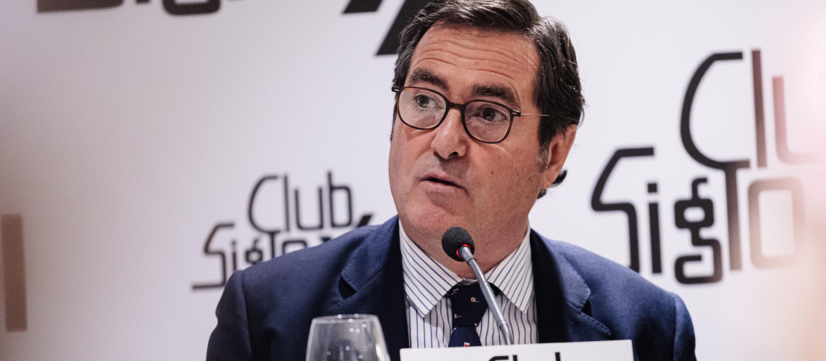 El presidente de la CEOE, Antonio Garamendi
