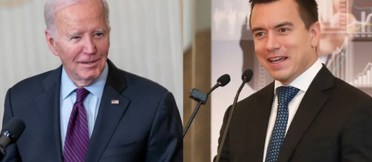 Joe Biden y Daniel Noboa