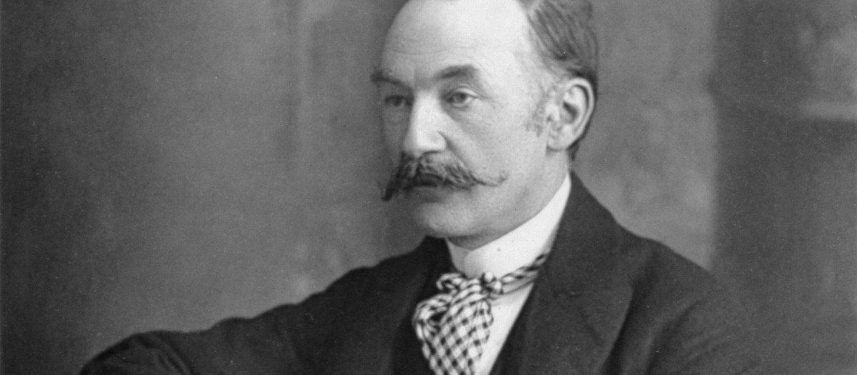 Retrato del novelista y poeta inglésThomas Hardy