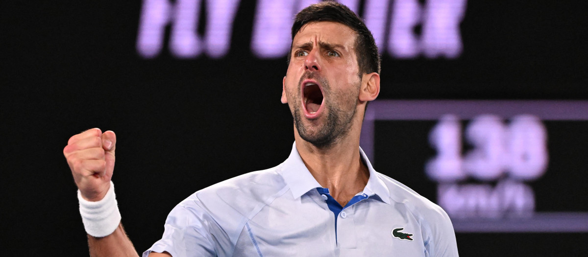 Novak Djokovic celebra su primer triunfo en Australia
