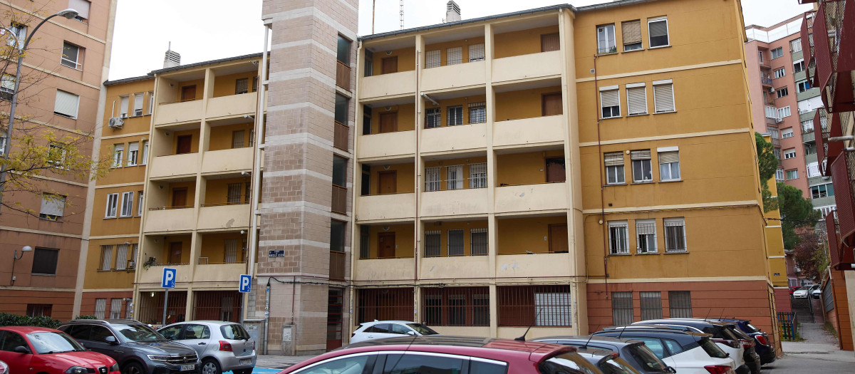 Fachada de un edificio en Madrid