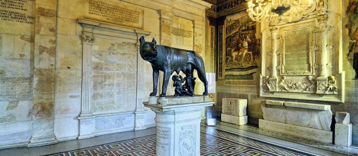 La Loba Capitolina o Luperca se encuentra en este museo