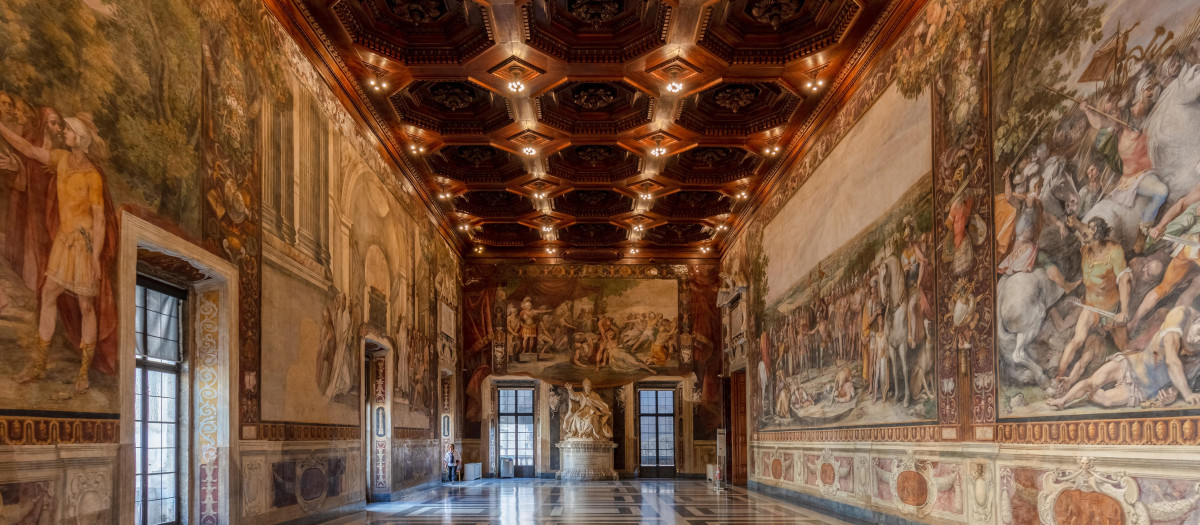 Interior de los Museos Capitolinos de Roma