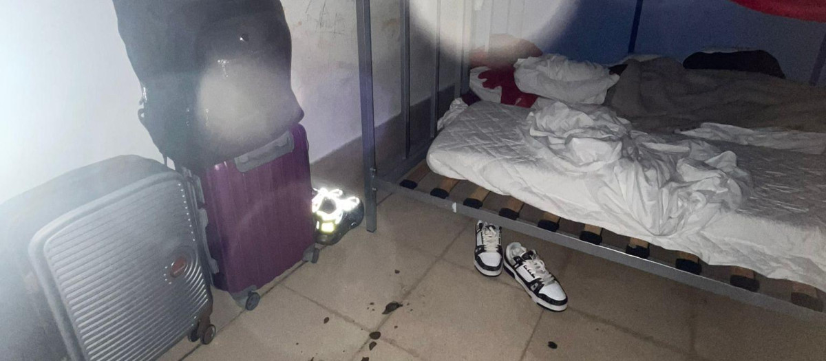 Así se encuentra una de las salas del Aeropuerto de Barajas