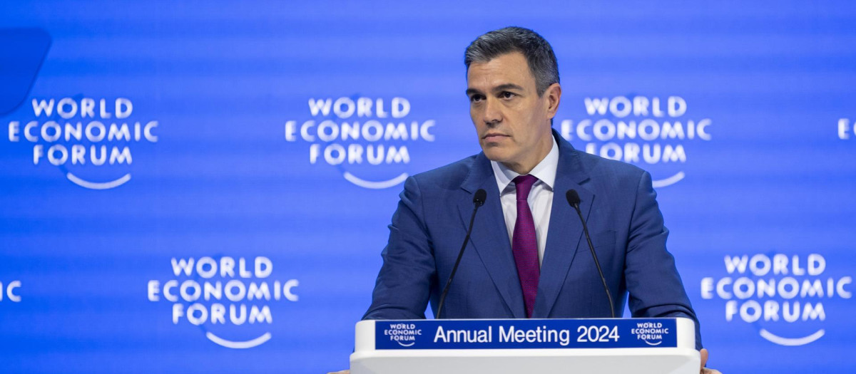 Pedro Sánchez en Davos