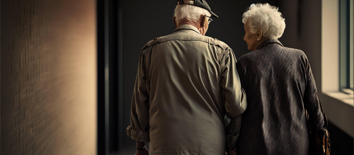 Una pareja de ancianos