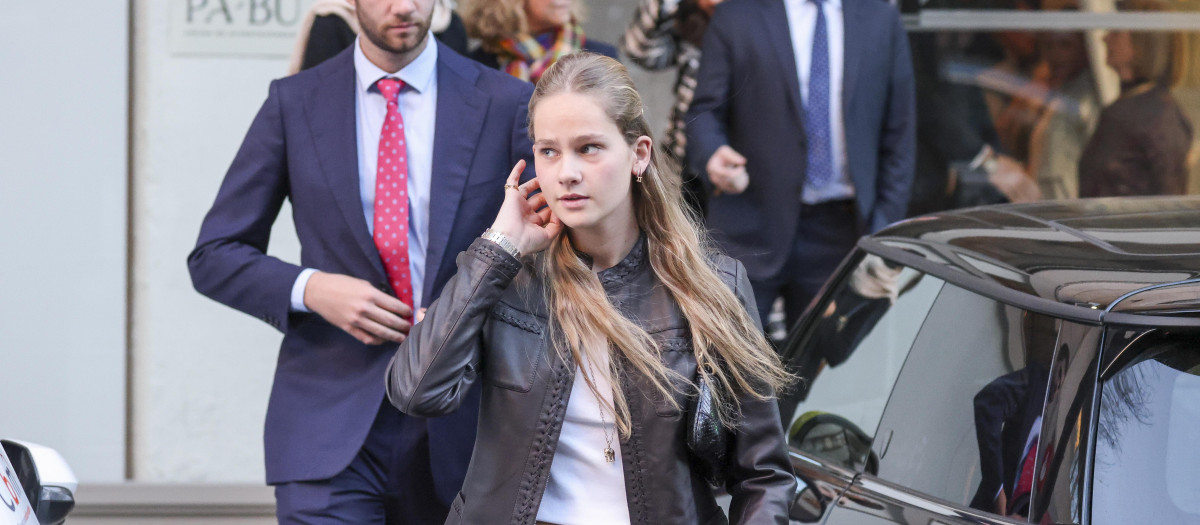 Irene Urdangarin, durante la celebración del 60º cumpleaños de su tía, la Infanta Elena