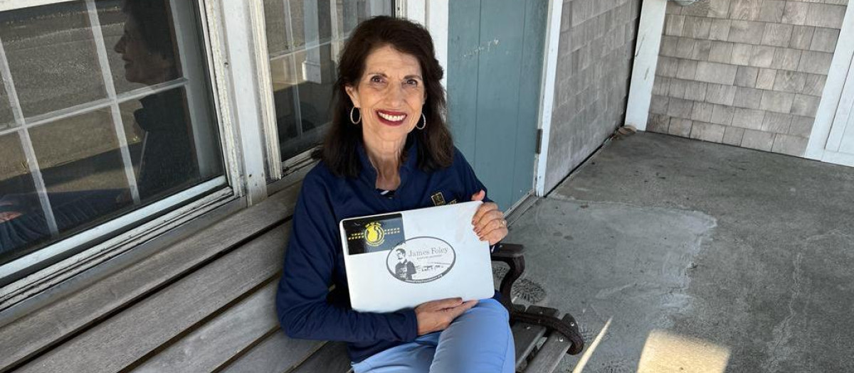 Diane Foley, madre de Jim, en su casa