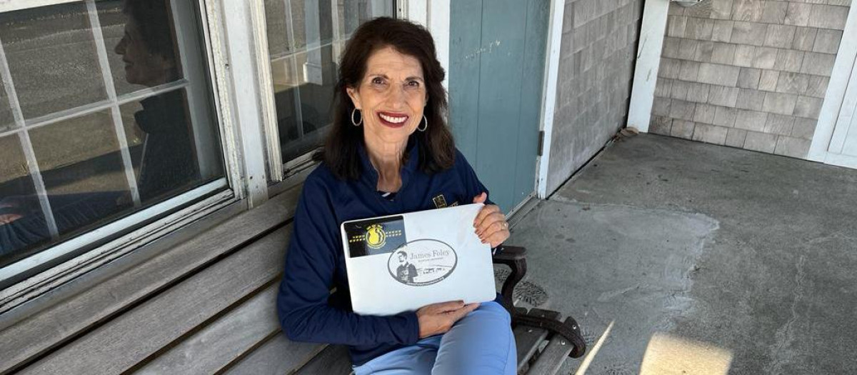 Diane Foley, madre de Jim, en su casa