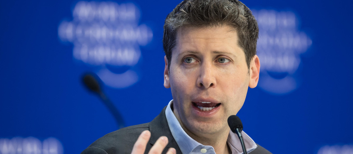 El director ejecutivo de OpenAI, Sam Altman, este jueves en Davos