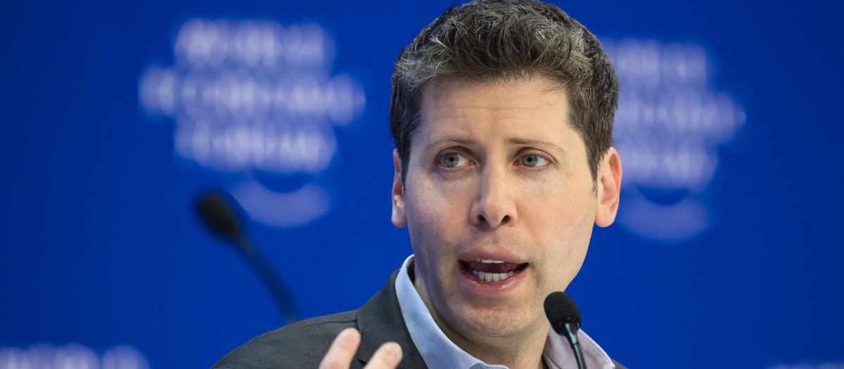 El director ejecutivo de OpenAI, Sam Altman, este jueves en Davos