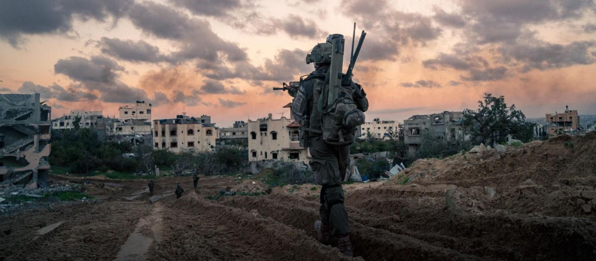 Soldados israelíes en la Franja de Gaza