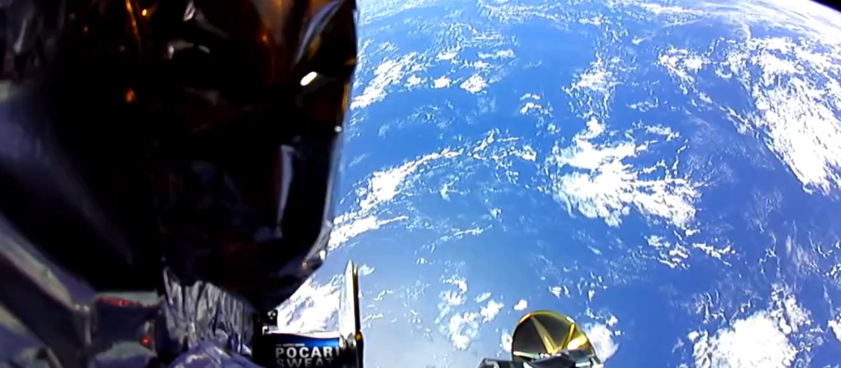 Imagen de la sonda Peregrine 1 sobre la Tierra compartida por Astrobotic