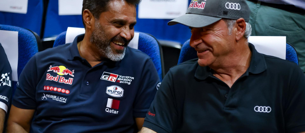 Nasser Al-Attiyah llegó a asegurar que Sainz se iría para casa en tres días y luego fue él quién abandonó
