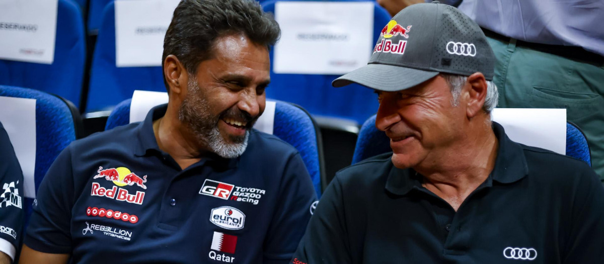 Nasser Al-Attiyah llegó a asegurar que Sainz se iría para casa en tres días y luego fue él quién abandonó