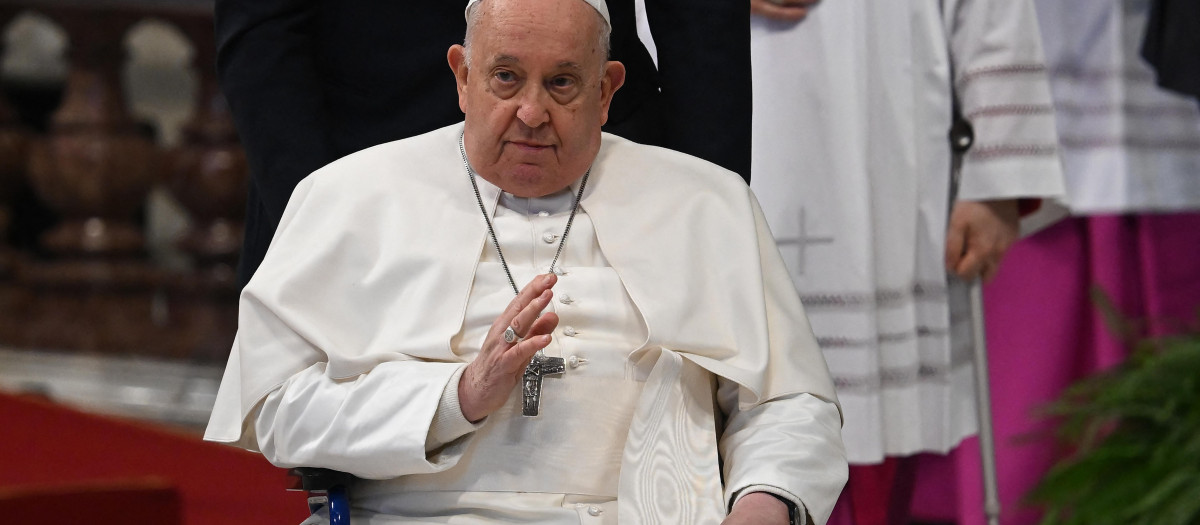El Papa, en una imagen de este domingo 21 de enero