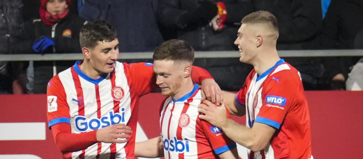 El Girona juega el partido de cuartos de Copa ante el Mallorca